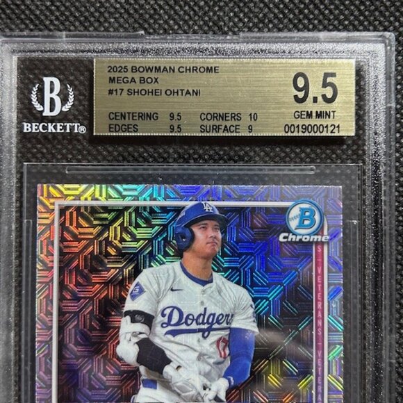 2025 BOWMAN MEGA BOX CHROME #17 SHOHEI OHTANI BGS 9.5 GEM MINT LA DODGERS - Picture 2 of 3